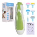 【Petalfall】6 In 1 Baby Manicure Kit Electric Baby Manicure And Pedicure Nail Care Kit Newborn Nail Trimmer Baby Nail Clipper With Led Light. 