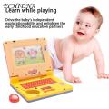 Children Computer Toy with Mouse Children's Learning Spelling Logic Animal Music Computer Toy Kids Laptop Toy. 