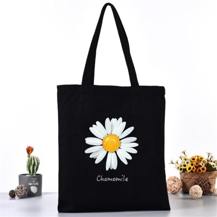 Contemporary%20Crossbody%20Bag%20Quirky%20Hand-carried%20Bag%20Printed%20Tote%20Bag%20Casual%20Shopping%20Bag%20Daisy%20Print%20Handbag%20-%20Image%202