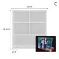 1pc photo frame shaped jewelry tool UV epoxy resin silicone mold. 
