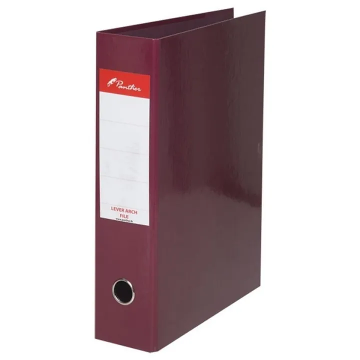 Panther Box File 75mm Laminated F4 - Maroon