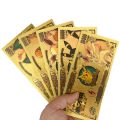 pokemon cards golden Pokemon Pikachu card classic children's memory collection 10000 gold coins Pikachu Charizard pocket ball Birthday Christmas giftParty Games Crafts. 