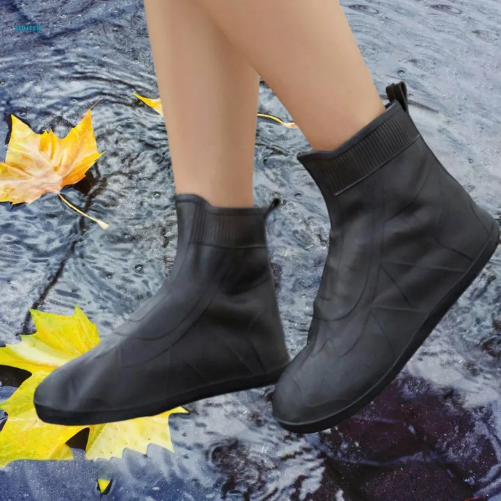 Rain%20Boots%20Shoes%20Protectors%20Foldable%20Adults%20Kids%20Reusable%201%20Pair%20Rain%20Shoe%20Covers%20for%20Black%2028cm%20-%20Image%202