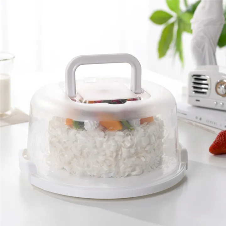 Cake Transport Box with Lid and Handle Cake Box Cup Cake Container with ...