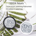 LED Digital Wall Clocks Temperature Humidity Date Display Electronic Table Alarm Clock for Kitchen Study Refrigerator B. 