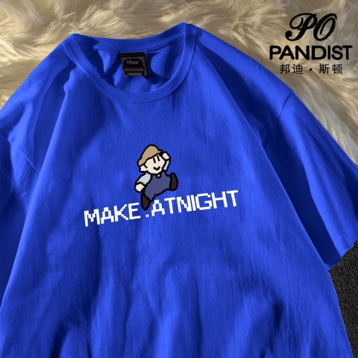 PANDIST%20American%20Fashion%20Brand%20Cotton%20Short%20Sleeve%20T%20T-shirt%20Men%20and%20Women%20Loose%202024%20New%20Simple%20White%20t%20T-shirt%20Fashion%20-%20Image%205