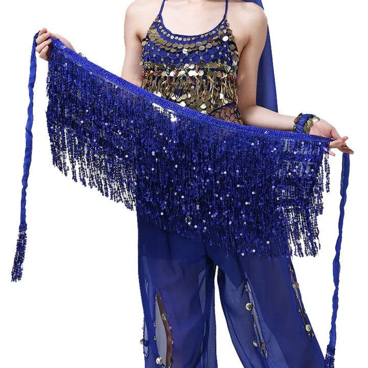 Yfashion%20Professional%20Belly%20Dance%20Skirt%20Hip%20Scarf%20With%20Tassel%20Latin%20Dance%20Hip%20Belt%20Performance%20Costume%20-%20Image%204