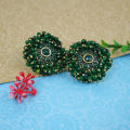 Green Colour Studd Earrings for Girls and Women Party Wear Tops Earrings. 