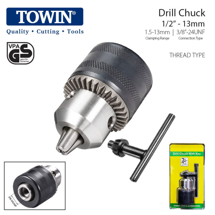 Drill%20Chuck%20set%20-%2013mm%20(1/2%E2%80%9D)%20-%201.5-13mm%20-%203/8"-24UNF%20-%20Thread%20Type%20-%20Image%202