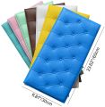 Anti-collision 23.6"x11.8" PE for Bed Headboards Bathroom Self Adhesive Background Soft Cushion Wall Panels Wall Decoration Peel and Stick Foam Wall Sticker. 