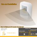 Zzitaill 0.8W/2.4W LED night lamp plug-in wall light sound sensing/human body sensing light dimming lamp for hallway bedroom stairs. 