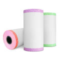 【EcoDealsq】57x30mm Portable Pocket Printer Paper Roll Self-adhesive Children's Camera Printable Thermal Paper For PeriPage A6 Printer. 