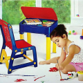 Kids Gift APPLE DESK & CHAIR,  JR Study Desk (Pepsi Blue/Bright Red/Yellow), Junior's Study Set Kids Desk and Chair Study Chair portable and Table, kids desk and chir sri lanka powerton.lk product.. 