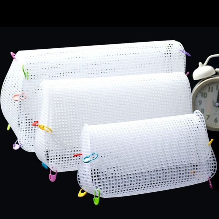 DIY%20Plastic%20Weaving%20Plastic%20Mesh%20Cloth%20White%20Craft%20Bag%20Fixed%20Grid%20Sheet%20Handmade%20Knitting%20Crochet%20Bags%20Plate%20Bag%20Accessories%20-%20Image%207