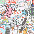 100Pcs Science Chemistry Laboratory Sticker for Laptop Phone Skateboard Suitcase. 