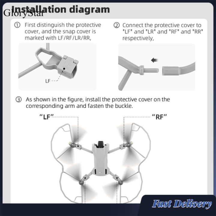 GloryStar%20Propeller%20Guard%20Protectior%20Quick%20Release%20Anti-collision%20Ring%20Compatible%20For%20Dji%20Mini%203%20Drone%20Accessory%20-%20Image%207