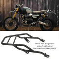 Motorcycle Rear Luggage Carrier Rack Motorcycle Rear Luggage Rack High Strength Motorcycle Cargo Carrier Holder for Scrambler. 