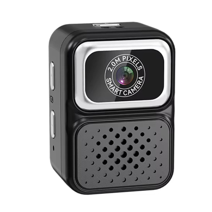 0.96 Inch Retro Mini Camera 0.96 Inch Pocket Camera Indoor Home Outdoor Sports Cam Portable Small Video Recorder for Kids Gift Black