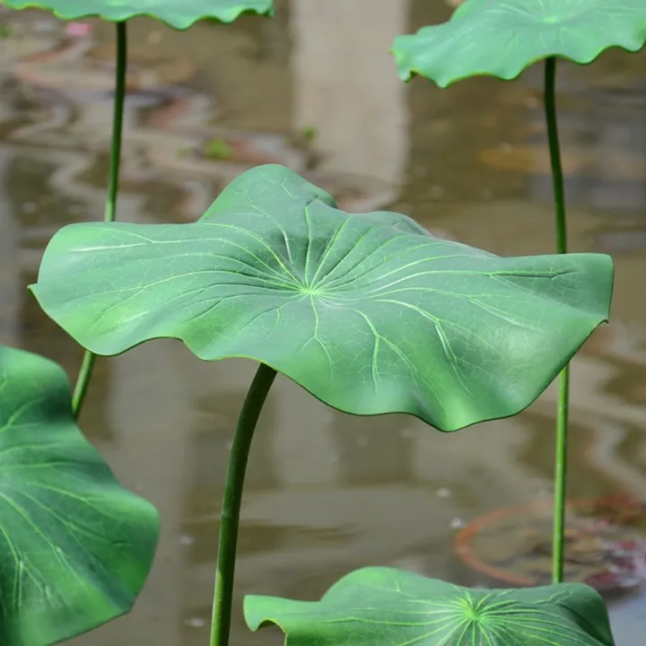 Home%20Ponds%20Decor%20Artistic%20Landscape%20Artificial%20Flower%20DIY%20Decoration%20Long%20Stem%20Decorative%20Fake%20Flower%20Green%20EVA%20Lotus%20Leaf%20Wedding%20Decoration%20-%20Image%206