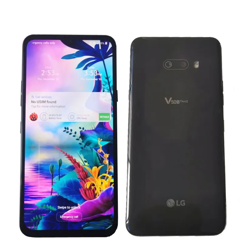 LG v50s ThinQ 5G 8GB RAM 256GB ROM mobile phones with Snapdragon 855 High  Performance Android 12 Phone with headset + Screen Protector + Charger with  cable | Daraz.lk