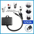 【Upgrade Your Style】 AC/DC 12V 2A CCTV Camera Power Adapter Outdoor Waterproof EU Plug Adapter CCTV Camera Charger.