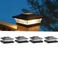 Solar Post Cap Lights Outdoor Deck Fence Post Light for 5.5x5.5 3.5x3.5 Wooden Vinyl Posts Patio Garden Decor 2Pack. 