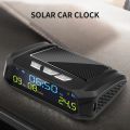 Car Solar Digital Clock for Outdoor Personal Car Part Decoration B. 