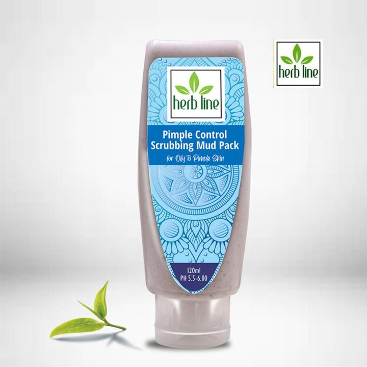 Herb Line Pimple Control Scrubbing Mud Pack 120ml
