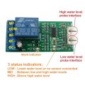 high, medium and low water level indicator dc 12v water level sensor switch relay module for motor fish tank waterhouse. 