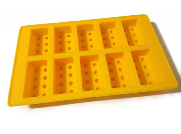 【SkinHorizon】1PC Ice Tray Silicone Mold Mini Figure Robot Shape Cake Tools Holes Lego Ice Cube Tray Mold Chocolate Cake Jelly Jello Mold