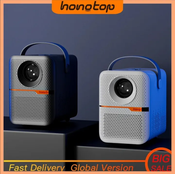 HONGTOP%20Android%20Smart%20Mini%20Projector%20300ANSI%20Lumen%20Portable%20Projector%204K%20with%20WIFI%20Bluetooth%201080P%20Home%20Movie%20Theater%20Beamer%20Smart%20Projector%206W%20Dual%20Stereo%20Speakers%201080P%20Home%20Theater%20200%20Inch%20Giant%20Screen%20Black%204GB%2064GB%20ABS%20for%20Indoor%20Video%20Projector%20-%20Image%203