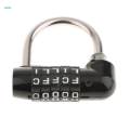 3X Case Combination Lock Padlock Black 5-digit resettable. 