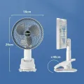Portable Table Fan Rechargeable Strong Wind 350° adjustable. 