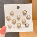 10pcs/lot Imitation Pearl Circle Brooch Pins Button Women Trendy Metal Sweater Collar Hijab Pin Brooch Jewelry Accessories. 