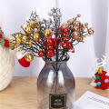 Christmas decorations Decorative Artificial Red  berries Pomegranate artificial flower for Christmas party Home decor Wedding decoration Festive events Gift decoration. 