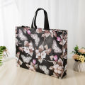 【ALLGOOD】1PC New Folding Takeaway Bag Flower Printing Fabric Reusable Shopping Bag Large Capacity Travel Grocery Folding Bags. 