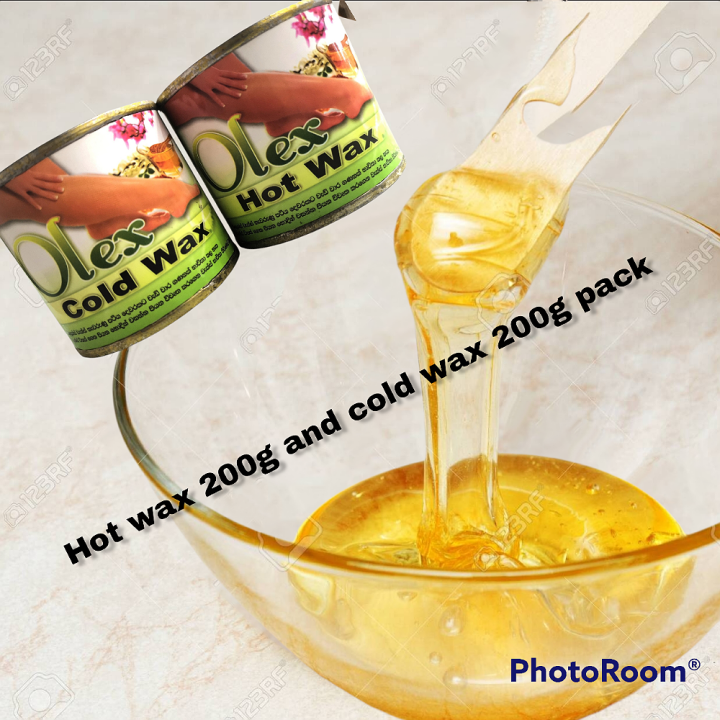 OLEX hair removal hot wax 200g  and cold wax  200g 2en1 pack