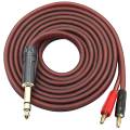 6.35mm 1/4 to Banana Plug Speaker Cable, 6.35mm 3 Pole Speaker. 