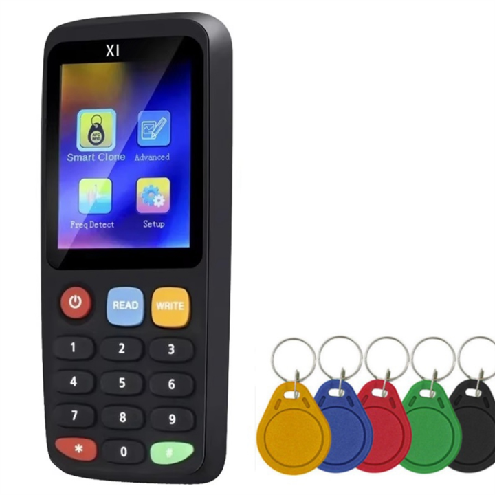 X7 RFID Smart Chip NFC Decoder Duplicator Reader Writer+5XUID Keychain Tag Copier 125KHz 13.56MHz Badge Token Clone Card