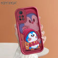 Hontinga for Redmi Note 11 Pro 4G 5G Redmi Note 12 Pro 4G Back Cover Red Doraemon Pattern Ladder Soft Camera Protection Rubber Phone Case. 