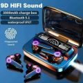 M19 Digital Wireless Earbuds Full Set with Box - Airdotspro TWS Bluetooth 5.0 Stereo Headphones Earphones Headsets Airdots Earpods Airpods with Mic F9 M19 i12 i7s Inpods. 