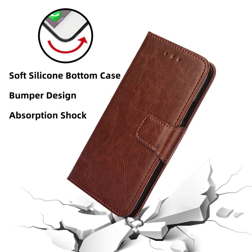 GOKEN Custodia Portafoglio A Libro Per Honor X7, Con Slot Carte E Portamonete, Motivo Gatto E Albero 3D, Rosso