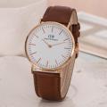 New DW Luxury Leather Band Quartz Analog Wrist Watch For Men Black Brown White 191545808 STYLES-CMB (PVT) LTD. 