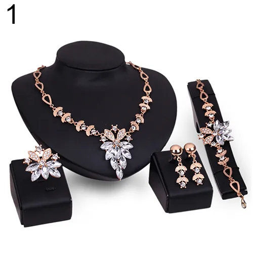 Women's%20Wedding%20Bracelet%20Necklace%20Jewelry%20Set%20Clear%20Crystal%20Statement%20Ring%20Earrings%20-%20Image%203