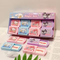 Kawaii Cinnamoroll Melody Cartoon Fun Magic Box Eraser Creative Ice Cream Drawer Modeling Eraser Student Stationary Kids Gift. 