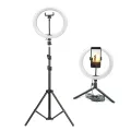 Selfie Ring Light with 7ft Tripod Stand 10 Inch Selfie LED Light with Adjustable Phone Holder and 360° Rotatable Studio Camera for TikTok, YouTube, and Photography. 