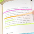 【ZOSR】PINGZ Extremely Thin Index Sticker Macaroon Color Line Post Note Transparent Fluorescent Index Tabs Flags Sticky Note Stationery Reading Aid Highlight Sticker School Office Supplies. 
