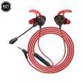 3.5mm Earphone with Mic Wired Headphones Double Horn AUX Handfree 8D Stereo HiFi Bass Earbuds Music Running Sport Headset InEar. 