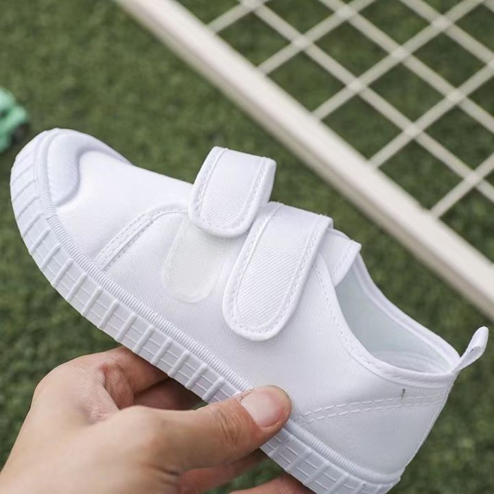 White Shoes Spring and Summer New Canvas Shoes Kindergarten Indoor