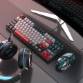 MageGee MK-star Mechanical Gaming Keyboard Blue / Red Switch Compact 87 Keys LED Backlight Wired White Gaming Keyboard for Laptop /Windows / PC / Mac / Computer. 